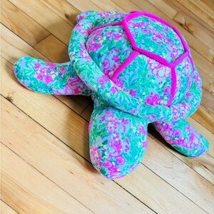 Lilly Pulitzer Floral Plush Turtle Toy